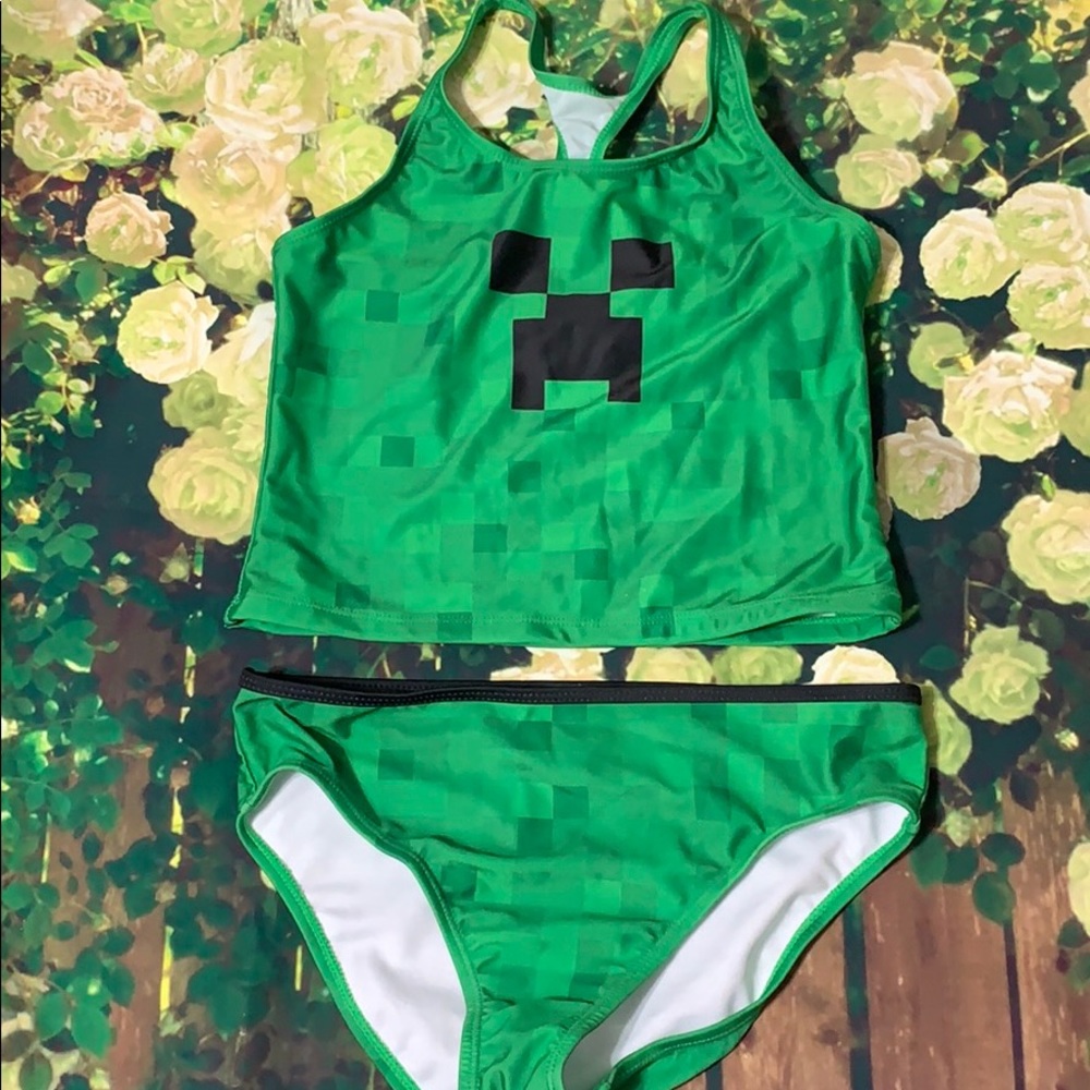 Minecraft 2 piece bathing suit